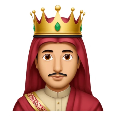 Mohamed bin salman, saudi crown with red "shimaq" sticker