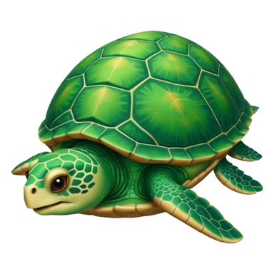 a big and cute sea turtle  sticker