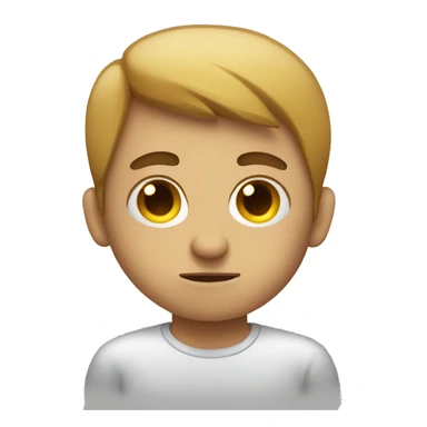 bored with a boy sticker