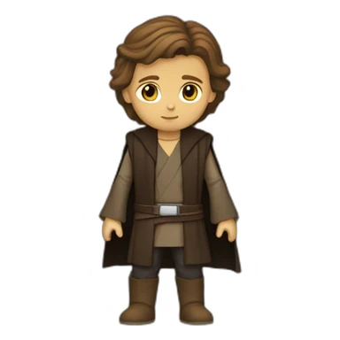 Anakin Skywalker entouré de jeune fille debout sticker