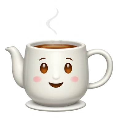 Tea Mug with steaming tea inside sticker