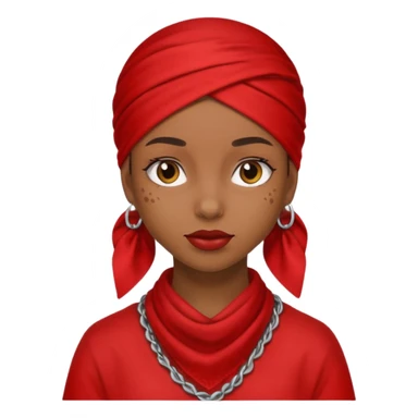 Rihanah with red bandana sticker