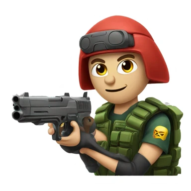 Lithuanian gamer with guns sticker