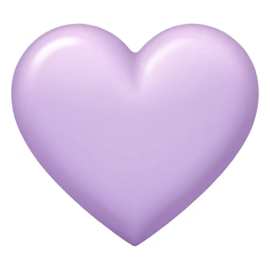 lilac pastel heart sticker