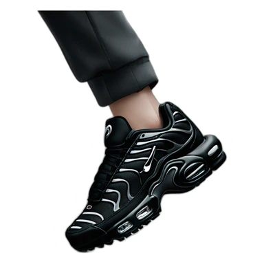 Nike tn total black sticker