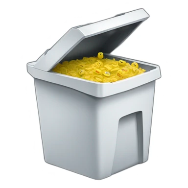 computer in trashcan sticker