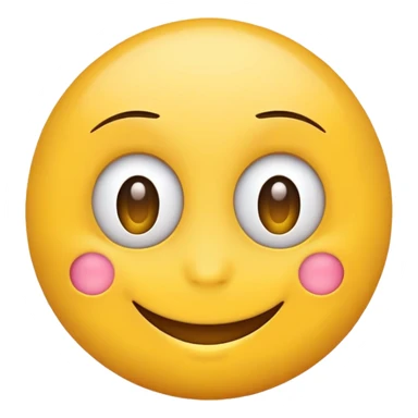 Yellow emoji face with long eyelashes sticker