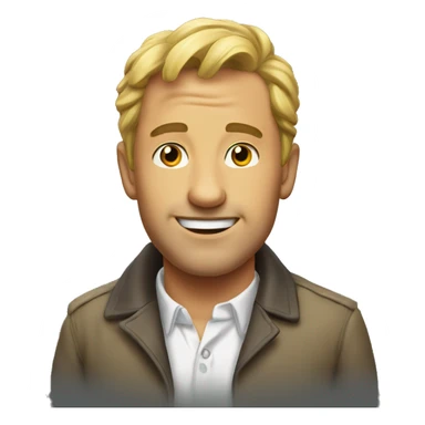 good lucking men sticker