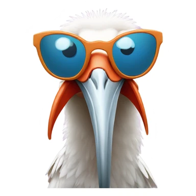 Ibis wearing sunglasses  sticker