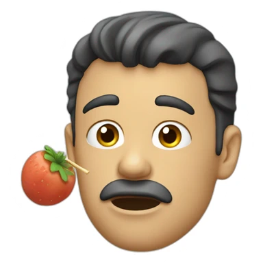 Homme qui mange crotte de nez sticker