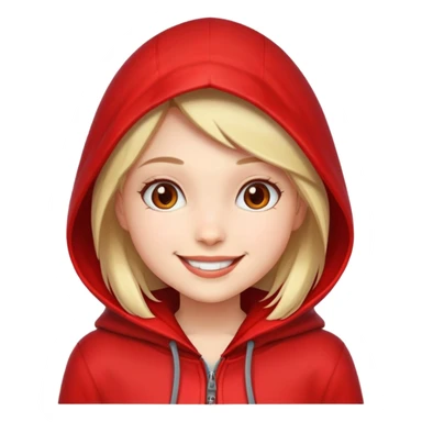 Emoji de caperucita roja sticker