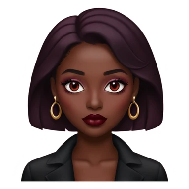 cewe dark feminim maroom sticker