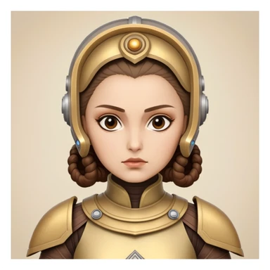 Padmé Amidala versión guerrera batalla de la arena sticker