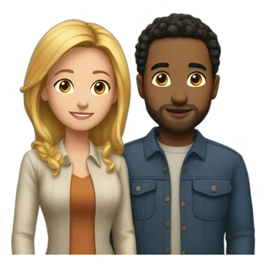 Leonard and Penny sticker