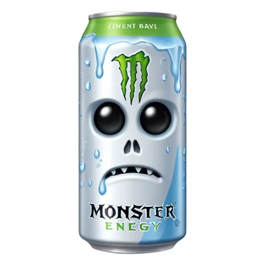 Monster branco bebida energética  sticker