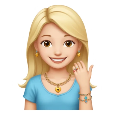 Charm Bracelet Girl sticker