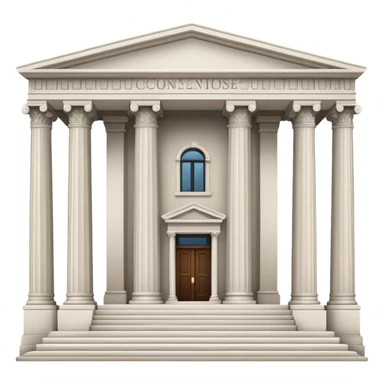 Courthouse with columns sticker