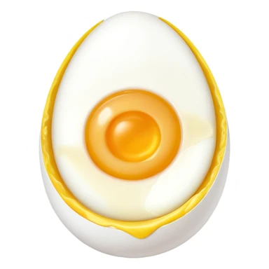 boiled egg half sticker