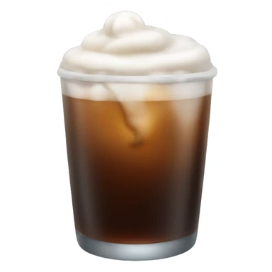 iced cold brew with cold foam sticker