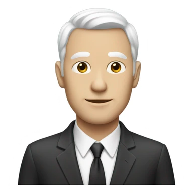  Tall completely White man with no face in a suit sticker