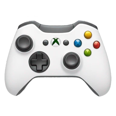 Xbox controller with cool emoji holding it sticker