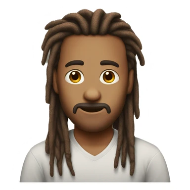 red dreadlocks sho r t sticker