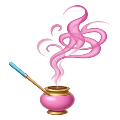 incense pink sticker