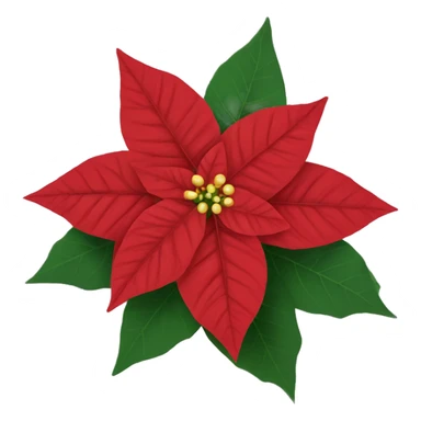 poinsettia sticker