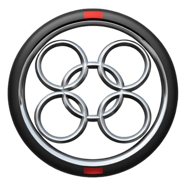 Audi 4 Ringe logo sticker