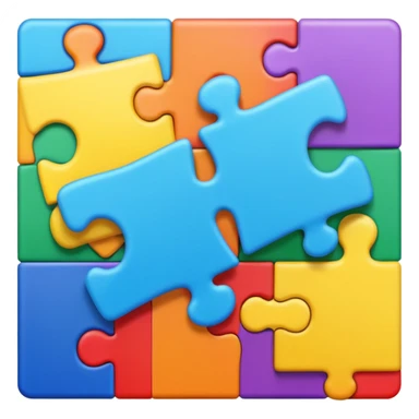 puzzle pieces fitting together on a screen sticker