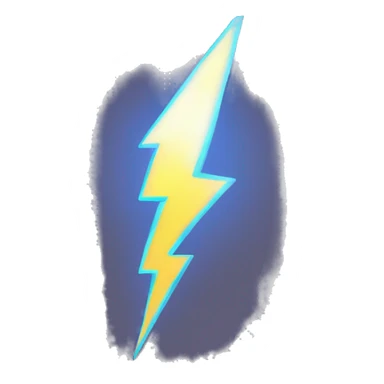 lightning bolt in fist sticker