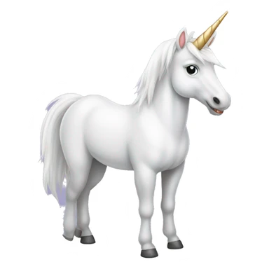 Weißes Einhorn  sticker