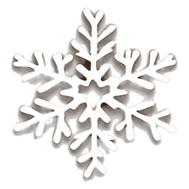 a brown snow flake sticker