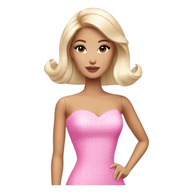 asian glamorous barbie  sticker