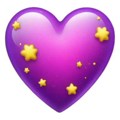 pink-and-purple-heart-with-yellow-sparkles sticker