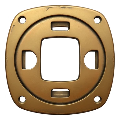 an old chinese coin sticker