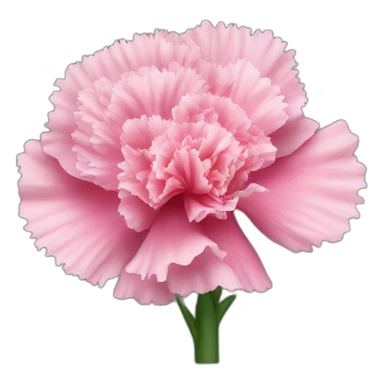 Pink Carnation flower sticker