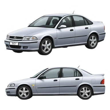 car opel omega  sticker