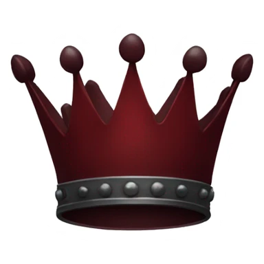 Dark red crown  sticker