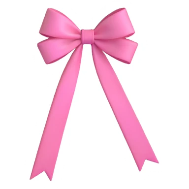 pink bow ribbon sticker