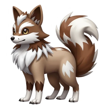  Zigzagoon-Furret-Lycanroc-Hybrid (Full body) sticker