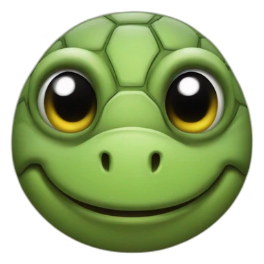 turtle smiley face sticker