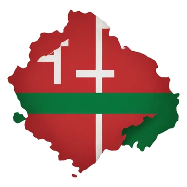 Denmark flag vs Bangladeshi Flag sticker