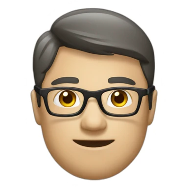 planner-glasses-Chineseman sticker