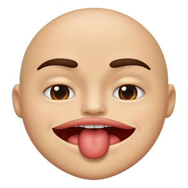 person biting lip  sticker