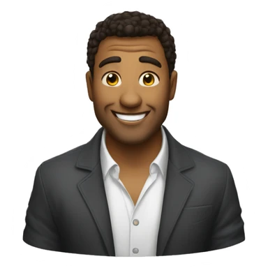 Angello la debrouille qui fait un sourire provoquateur sticker