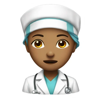 A nurse in tears crying sad sticker