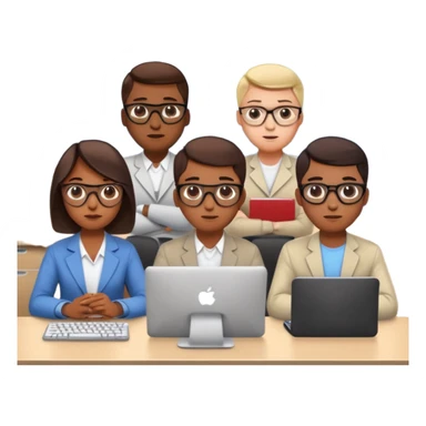 office room of programmers sticker