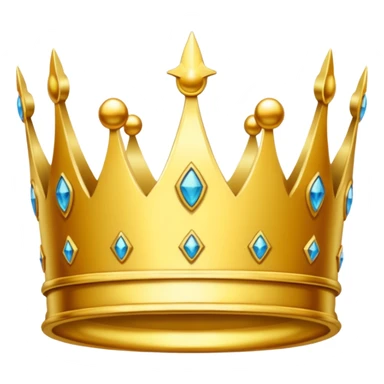 Simple Gold crown sticker