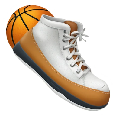 A slipper playing basketball  sticker